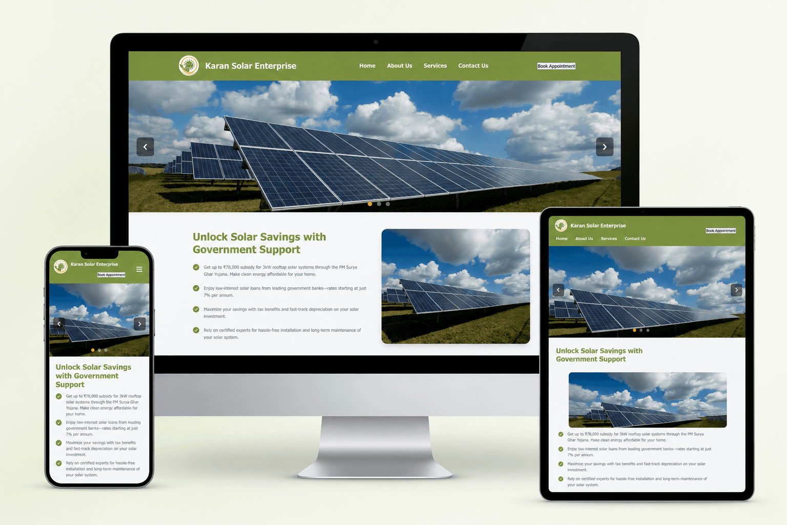 Solar Platform Mockup